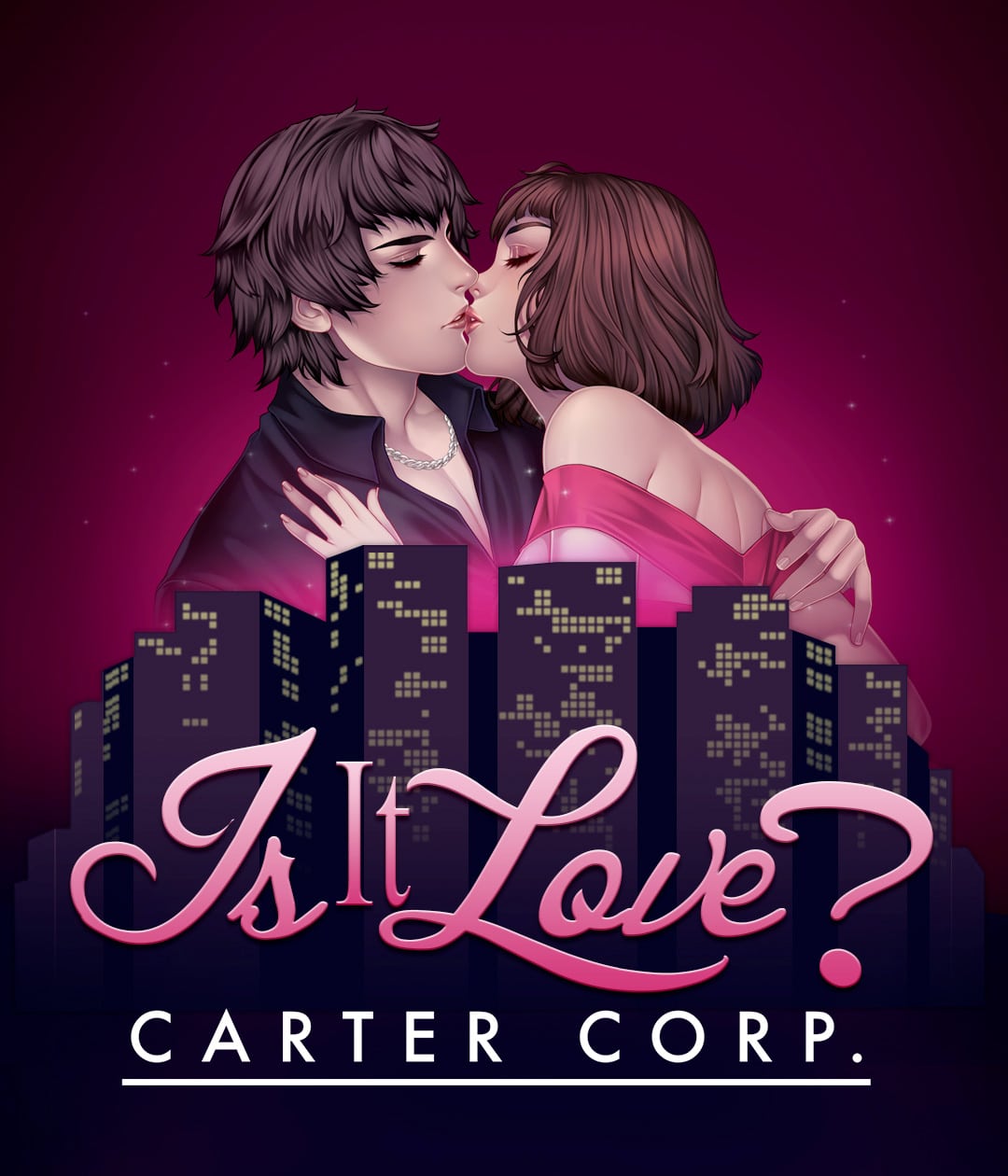Affiche de l'histoire Carter Corp du jeu Is It Love